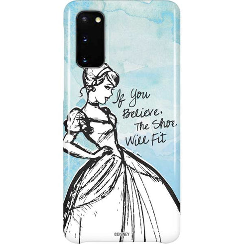 Disney Cinderella Sketch Art Shoe Will Fit Galaxy S20 Lite Case