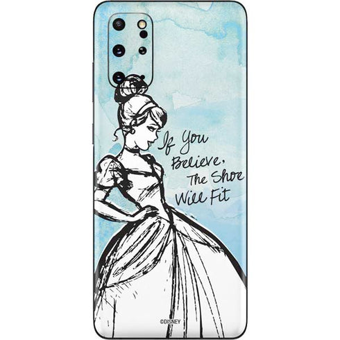 Disney Cinderella Sketch Art Shoe Will Fit Galaxy S20 Plus Skin