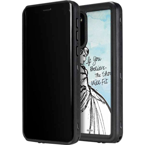Disney Cinderella Sketch Art Shoe Will Fit Galaxy S20 Plus Waterproof Case