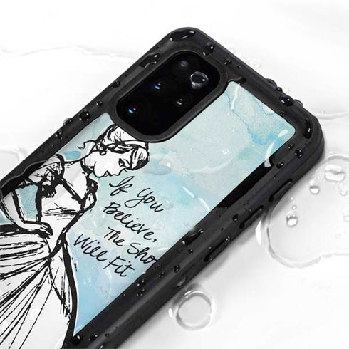Disney Cinderella Sketch Art Shoe Will Fit Galaxy S20 Plus Waterproof Case