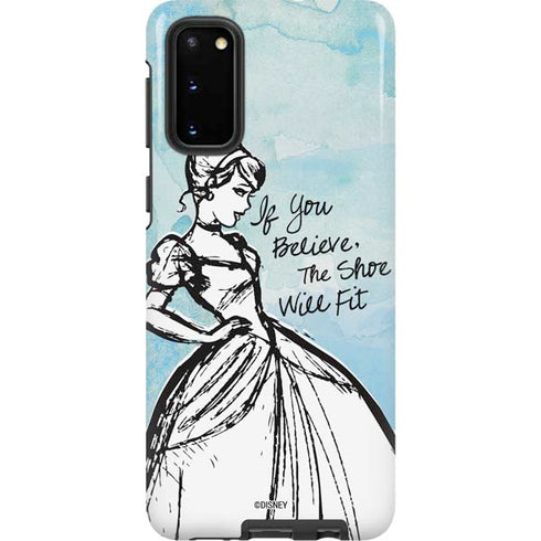 Disney Cinderella Sketch Art Shoe Will Fit Galaxy S20 Pro Case