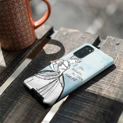 Disney Cinderella Sketch Art Shoe Will Fit Galaxy S20 Pro Case