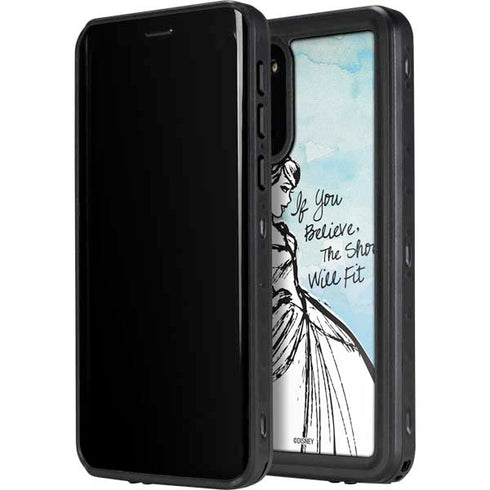 Disney Cinderella Sketch Art Shoe Will Fit Galaxy S20 Waterproof Case
