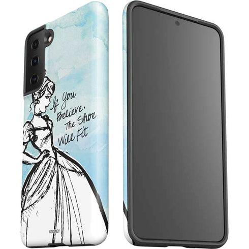 Disney Cinderella Sketch Art Shoe Will Fit Galaxy S21 FE Pro Case