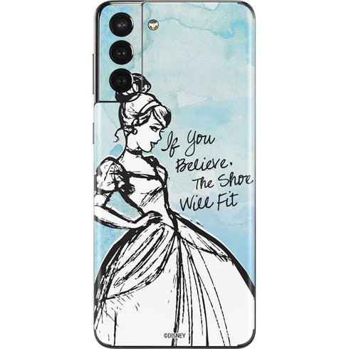 Disney Cinderella Sketch Art Shoe Will Fit Galaxy S21 Plus 5G Skin