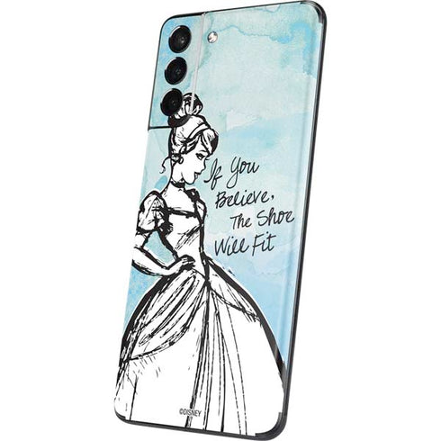 Disney Cinderella Sketch Art Shoe Will Fit Galaxy S21 Plus 5G Skin