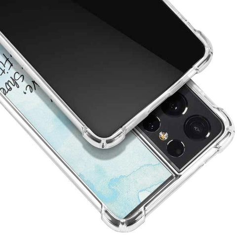 Disney Cinderella Sketch Art Shoe Will Fit Galaxy S21 Ultra 5G Clear Case