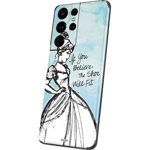 Disney Cinderella Sketch Art Shoe Will Fit Galaxy S21 Ultra 5G Skin