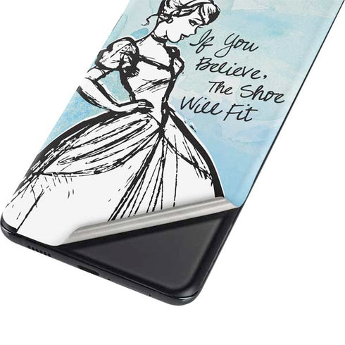Disney Cinderella Sketch Art Shoe Will Fit Galaxy S21 Ultra 5G Skin