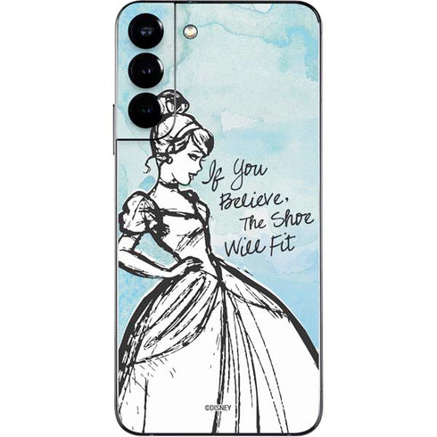 Disney Cinderella Sketch Art Shoe Will Fit Galaxy S22 Plus Skin