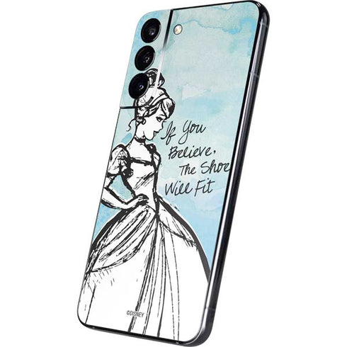 Disney Cinderella Sketch Art Shoe Will Fit Galaxy S22 Plus Skin