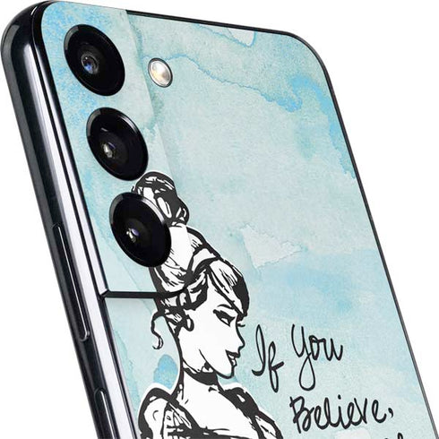Disney Cinderella Sketch Art Shoe Will Fit Galaxy S22 Plus Skin