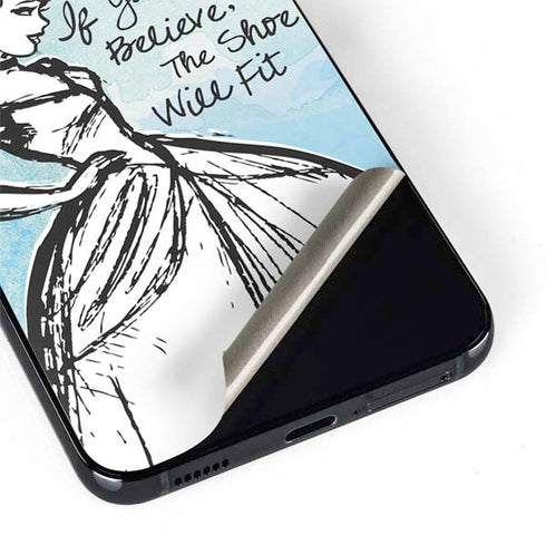 Disney Cinderella Sketch Art Shoe Will Fit Galaxy S22 Plus Skin