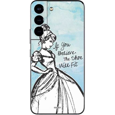 Disney Cinderella Sketch Art Shoe Will Fit Galaxy S22 Skin