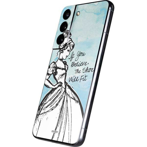 Disney Cinderella Sketch Art Shoe Will Fit Galaxy S22 Skin