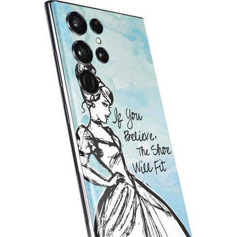 Disney Cinderella Sketch Art Shoe Will Fit Galaxy S22 Ultra Skin