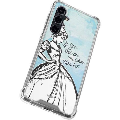 Disney Cinderella Sketch Art Shoe Will Fit Galaxy S23 FE Clear Case