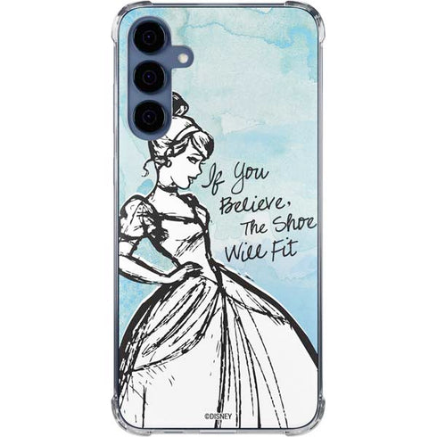 Disney Cinderella Sketch Art Shoe Will Fit Galaxy S24 Clear Case