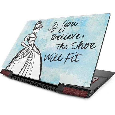 Disney Cinderella Sketch Art Shoe Will Fit Lenovo IdeaPad Skin