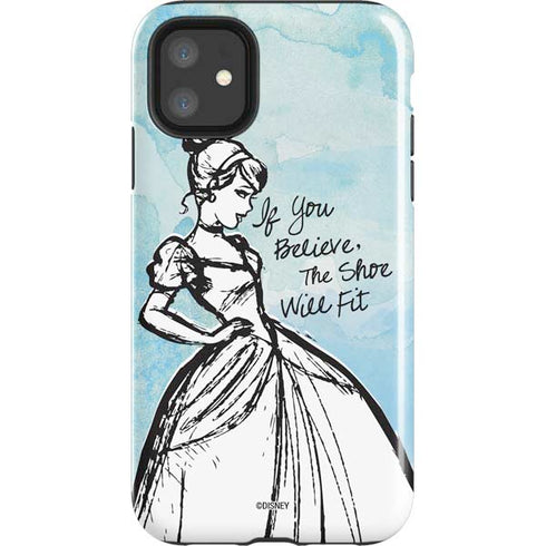 Disney Cinderella Sketch Art Shoe Will Fit iPhone 11 Impact Case
