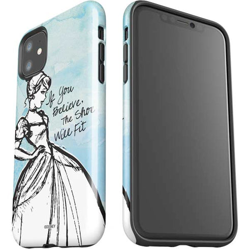 Disney Cinderella Sketch Art Shoe Will Fit iPhone 11 Impact Case