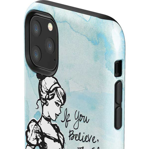 Disney Cinderella Sketch Art Shoe Will Fit iPhone 11 Pro Max Impact Case