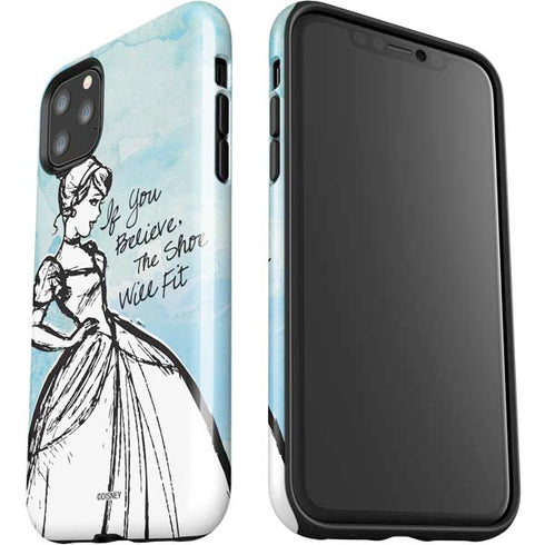 Disney Cinderella Sketch Art Shoe Will Fit iPhone 11 Pro Max Impact Case
