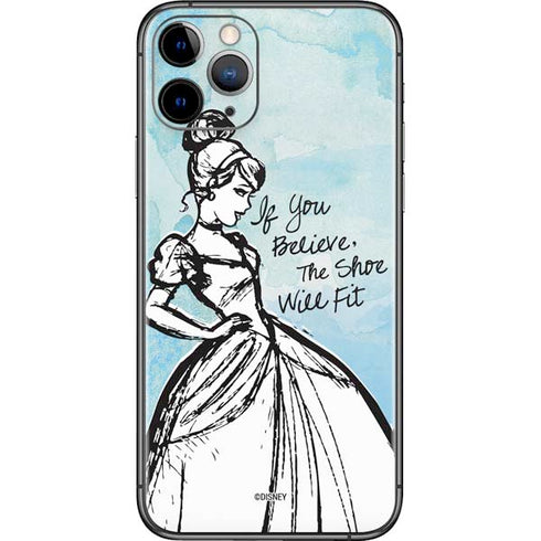Disney Cinderella Sketch Art Shoe Will Fit iPhone 11 Pro Skin