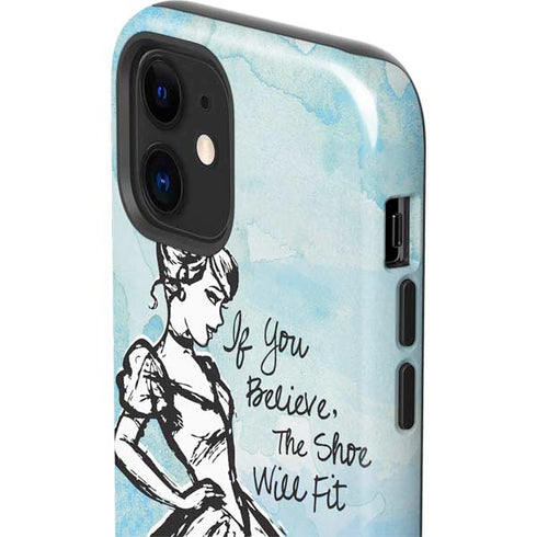 Disney Cinderella Sketch Art Shoe Will Fit iPhone 12 Impact Case