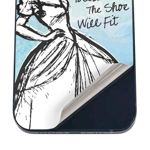 Disney Cinderella Sketch Art Shoe Will Fit iPhone 12 Mini Skin