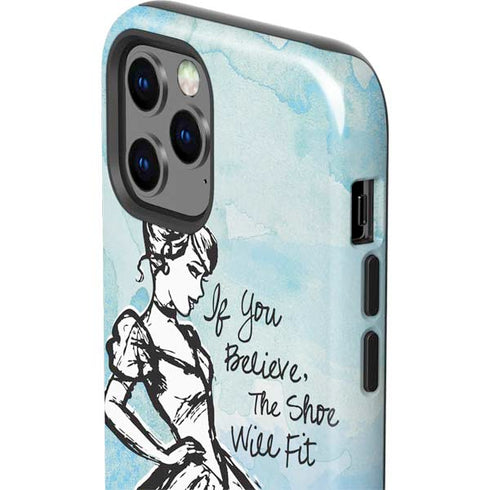 Disney Cinderella Sketch Art Shoe Will Fit iPhone 12 Pro Impact Case