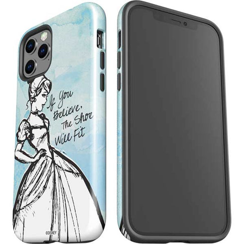 Disney Cinderella Sketch Art Shoe Will Fit iPhone 12 Pro Max Impact Case