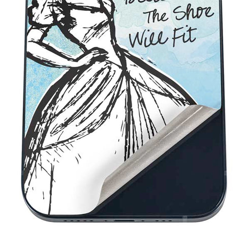 Disney Cinderella Sketch Art Shoe Will Fit iPhone 12 Skin