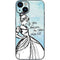 Disney Cinderella Sketch Art Shoe Will Fit iPhone 15 Plus Skin