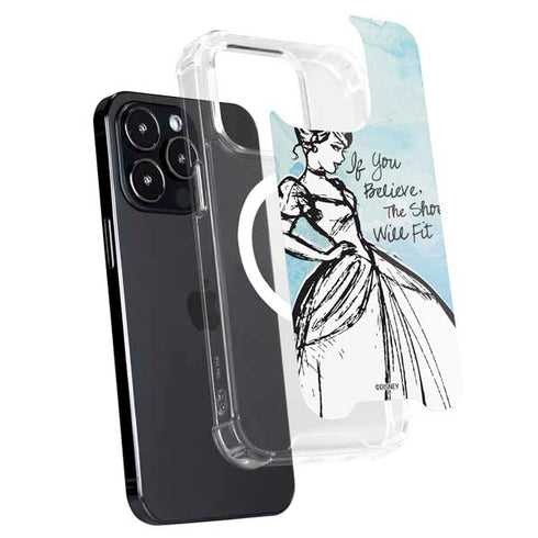 Disney Cinderella Sketch Art Shoe Will Fit iPhone 15 Pro MagSafe Case