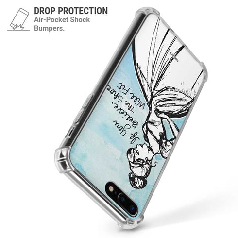 Disney Cinderella Sketch Art Shoe Will Fit iPhone 7/8 Plus Clear Case