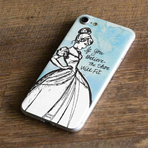 Disney Cinderella Sketch Art Shoe Will Fit iPhone 7 Skin