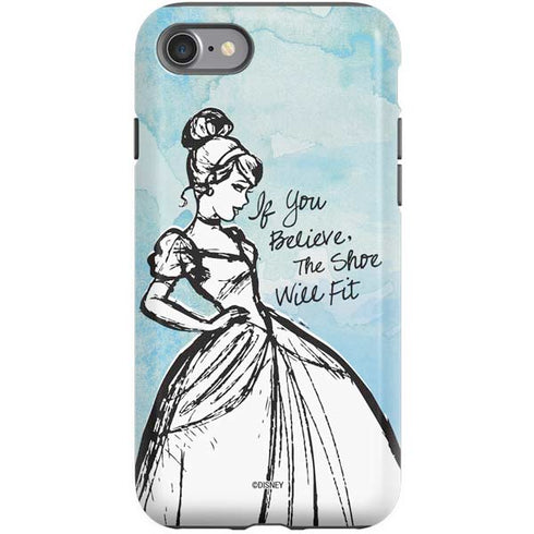 Disney Cinderella Sketch Art Shoe Will Fit iPhone SE (2nd & 3rd Gen) Pro Case