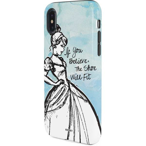 Disney Cinderella Sketch Art Shoe Will Fit iPhone X Pro Case