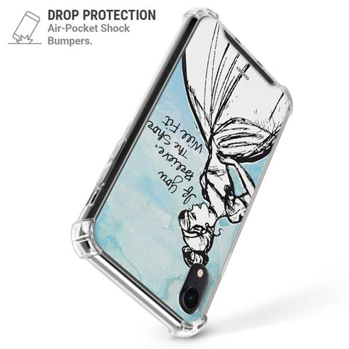 Disney Cinderella Sketch Art Shoe Will Fit iPhone XR Clear Case