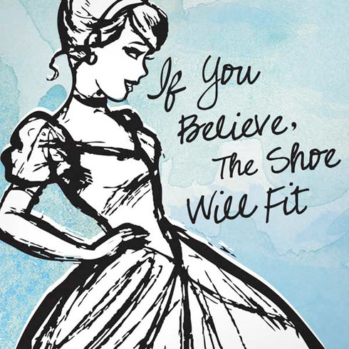 Disney Cinderella Sketch Art Shoe Will Fit iPhone XR Pro Case