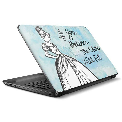 Disney Cinderella Sketch Art Shoe Will Fit HP Notebook Skin