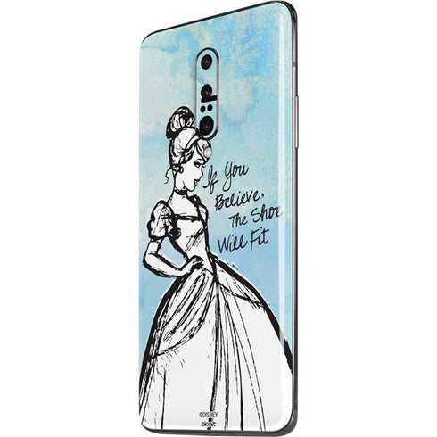 Disney Cinderella Sketch Art Shoe Will Fit OnePlus 7 Pro Skin