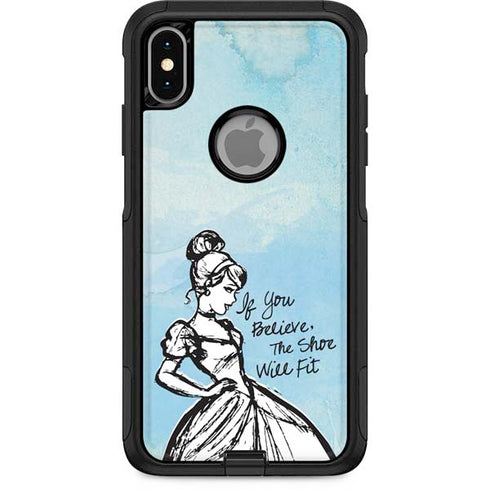 Disney Cinderella Sketch Art Shoe Will Fit Otterbox Commuter iPhone Skin