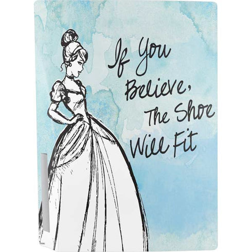 Disney Cinderella Sketch Art Shoe Will Fit PS5 Bundle Skin