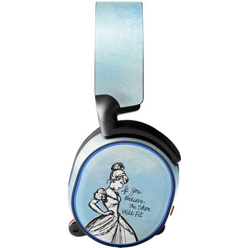 Disney Cinderella Sketch Art Shoe Will Fit SteelSeries Arctis 5 Skin