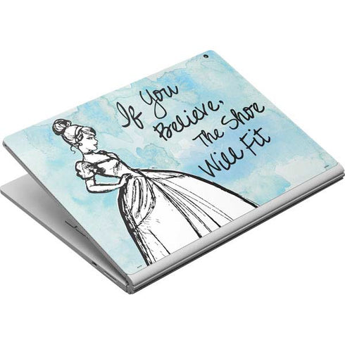 Disney Cinderella Sketch Art Shoe Will Fit Surface Book Skin
