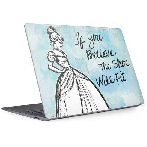 Disney Cinderella Sketch Art Shoe Will Fit Surface Laptop 3 13.5in Skin