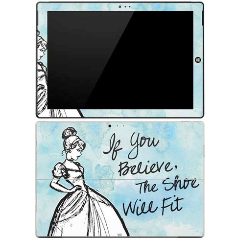Disney Cinderella Sketch Art Shoe Will Fit Surface Pro 3 Skin