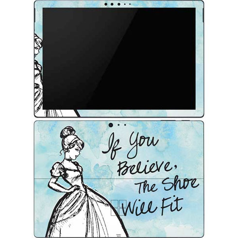 Disney Cinderella Sketch Art Shoe Will Fit Surface Pro 6 Skin